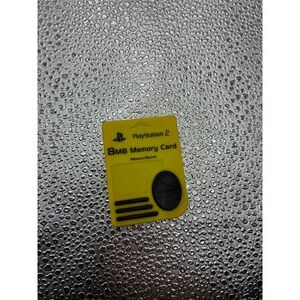 Nyko PlayStation 2 8MB Memory Card Yellow MagicGate PS2 80516-H08-0410